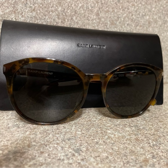 Saint Laurent Classic 6 Tortoise Shell Sunglasses - Picture 1 of 14